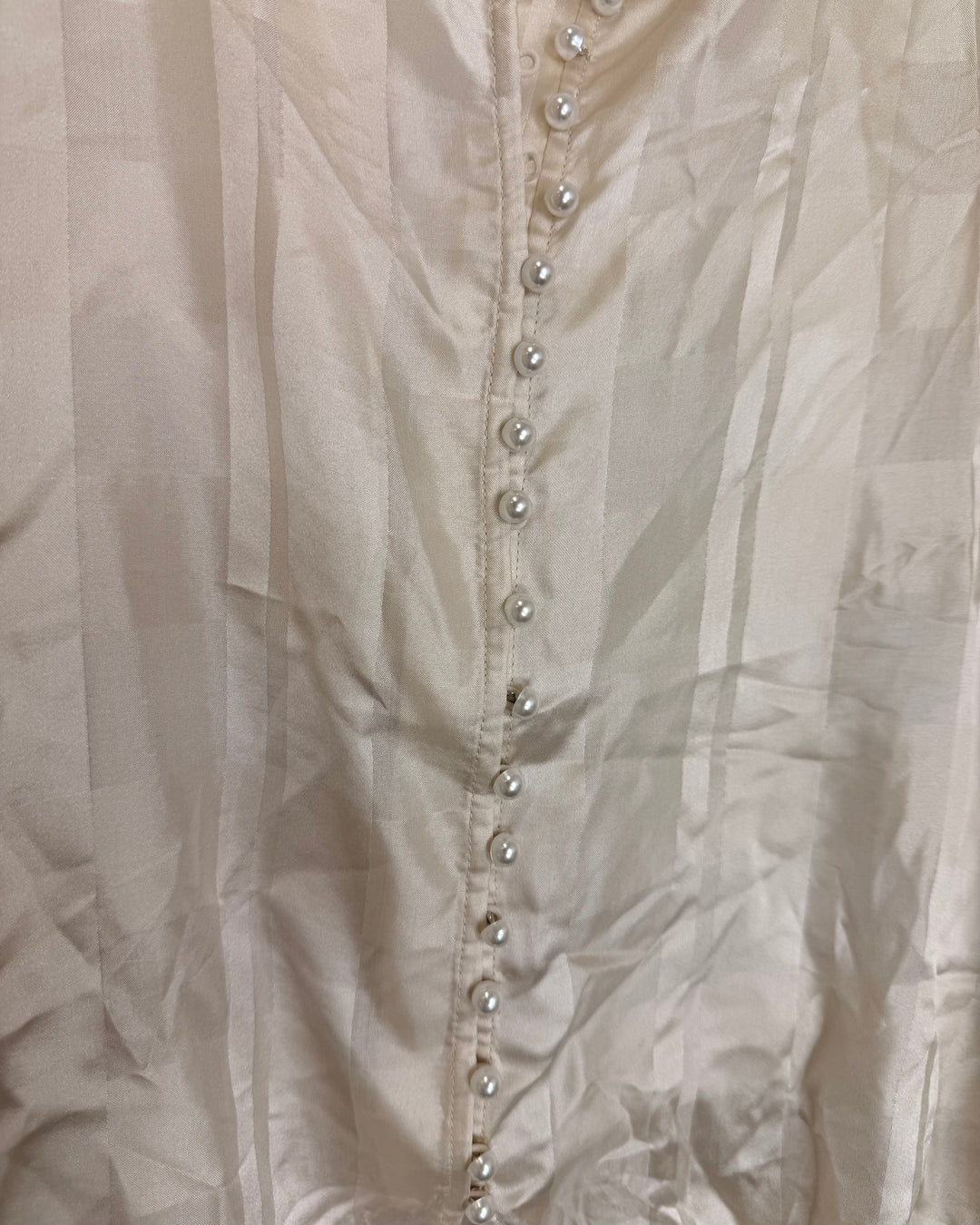 Ivory Striped Blouse - Size 4/6