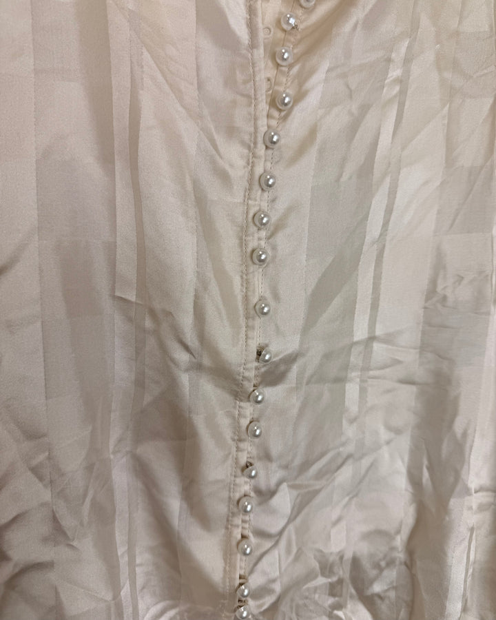 Ivory Striped Blouse - Size 4/6