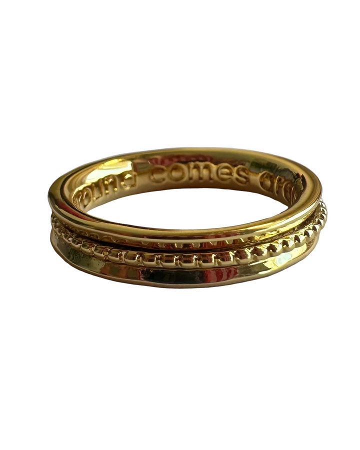 Textured Gold Ring - Size 8