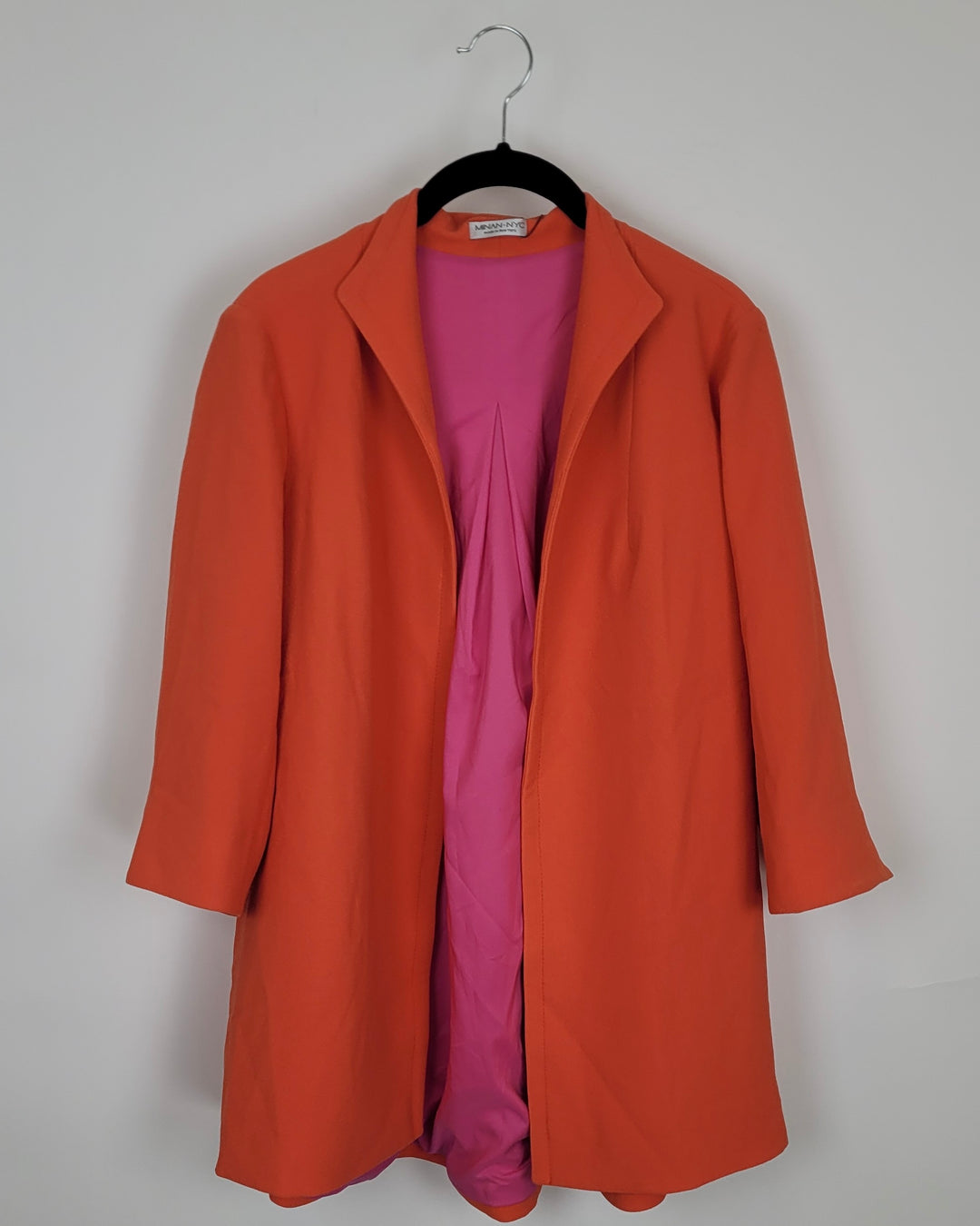 Orange and Pink Draped Blazer - Size 2/4`