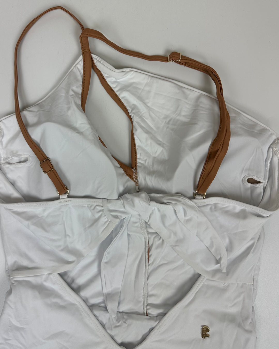 White One Shoulder One Piece Swimsuit - Size 6/8