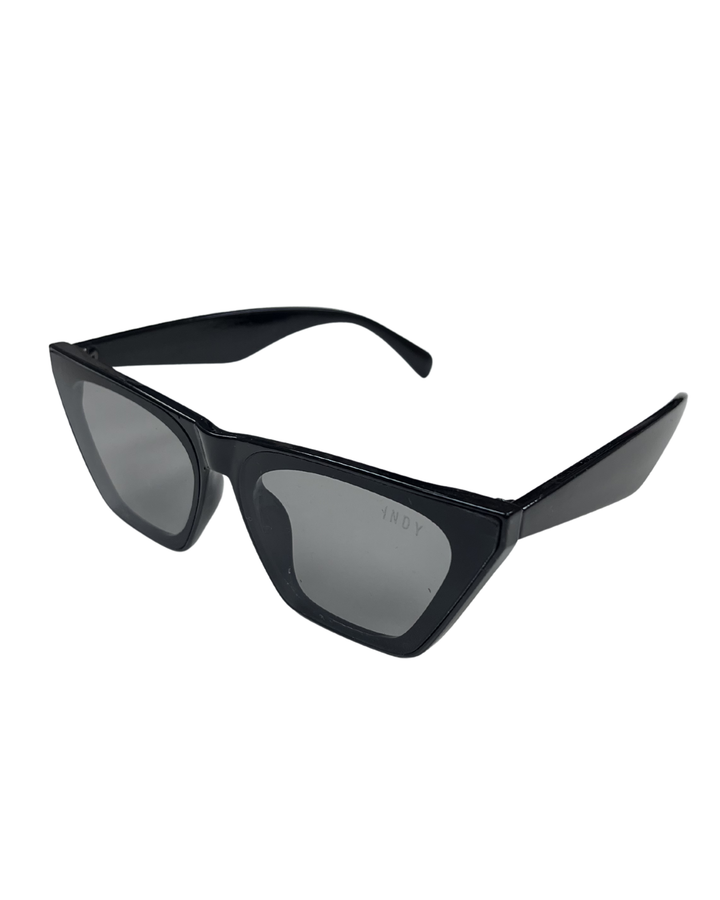 Black Abstract Side Sunglasses