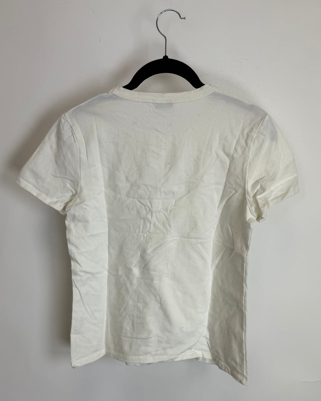 Short Sleeve White Tank Top - Size 2/4