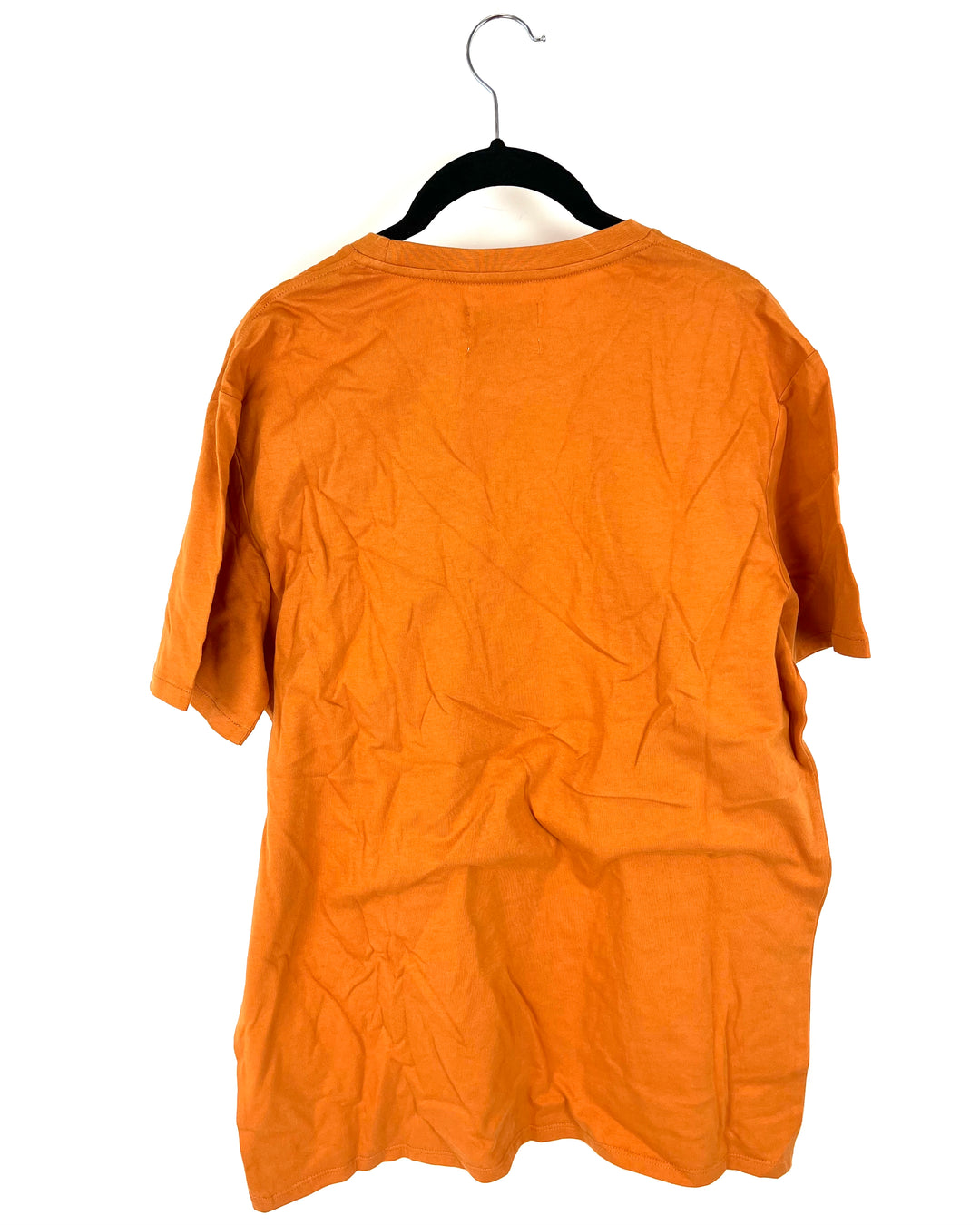 MENS Burnt Orange Initialed T-Shirt - Medium