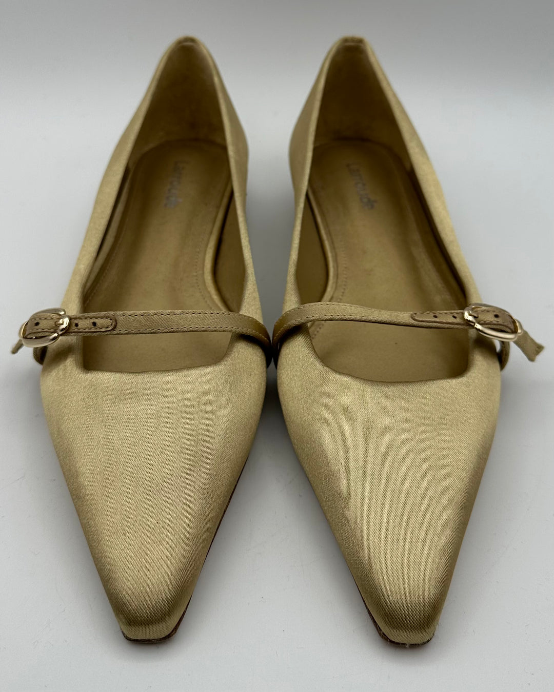 Gold Pointed Toe Ballet Flat - Size 6.5