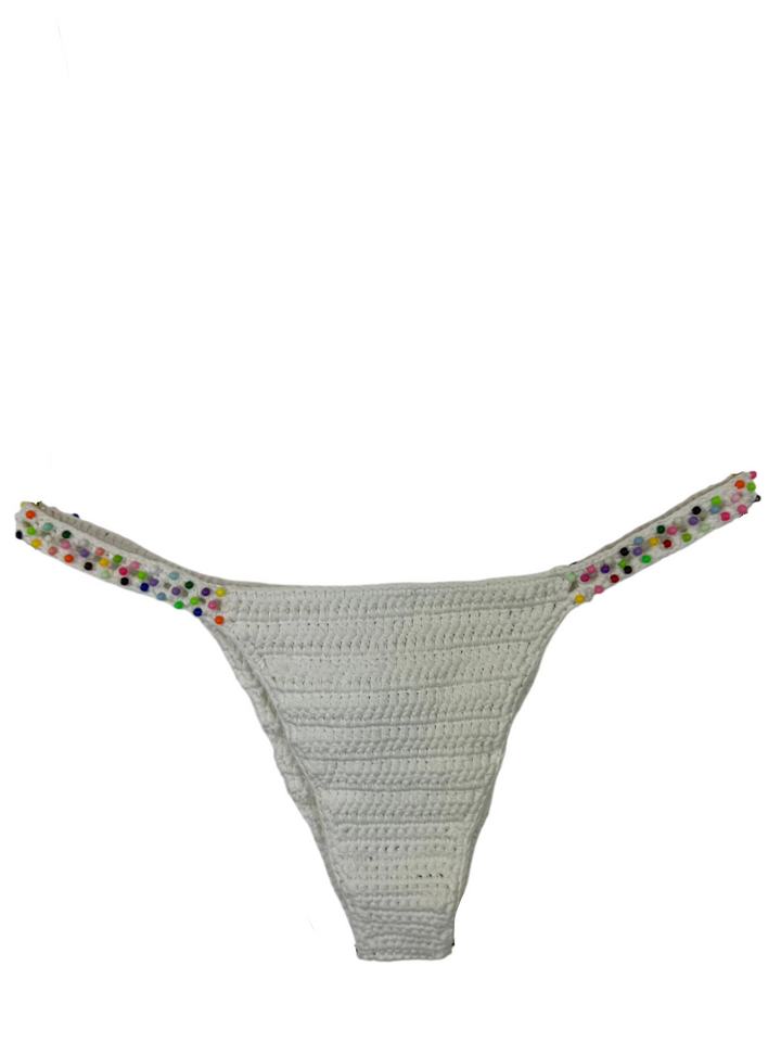 White Crochet Bikini Bottom - Size 8/10 and 12/14