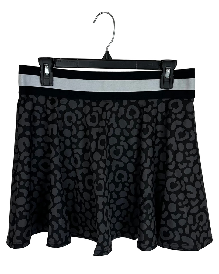 Black Cheetah Active Skort - Extra Small and Large