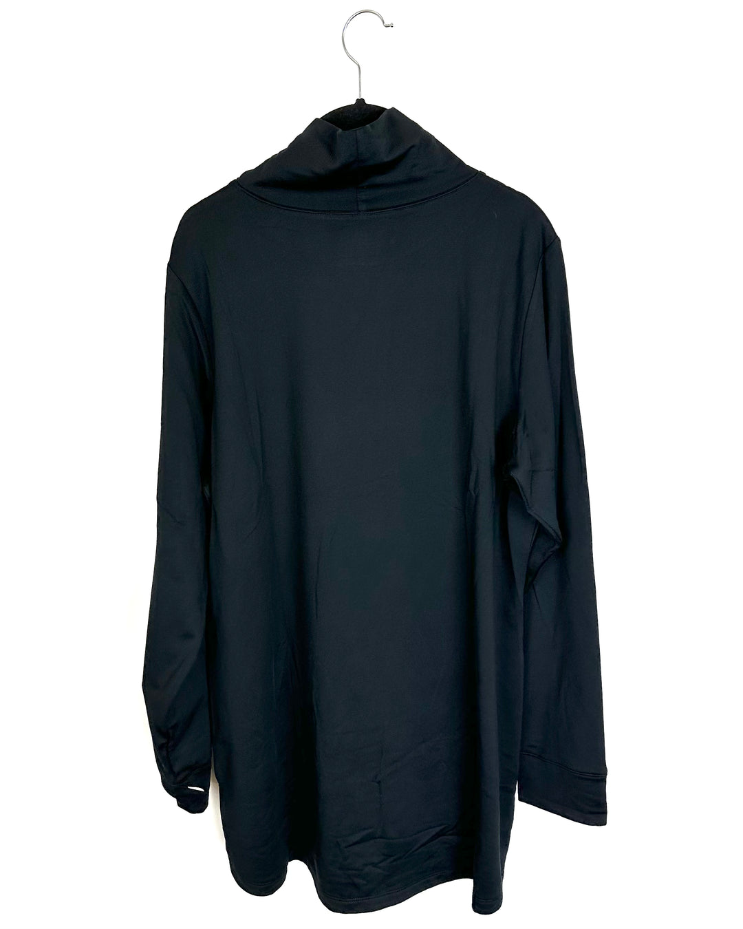 Black Mock Neck Top - Extra Large