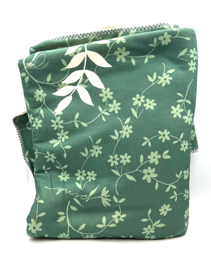 Victoria's Secret PINK Green Floral Blanket