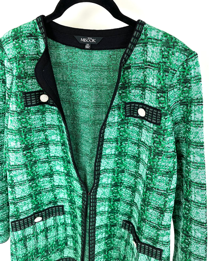 Green Abstract Jacket - Size 2-4