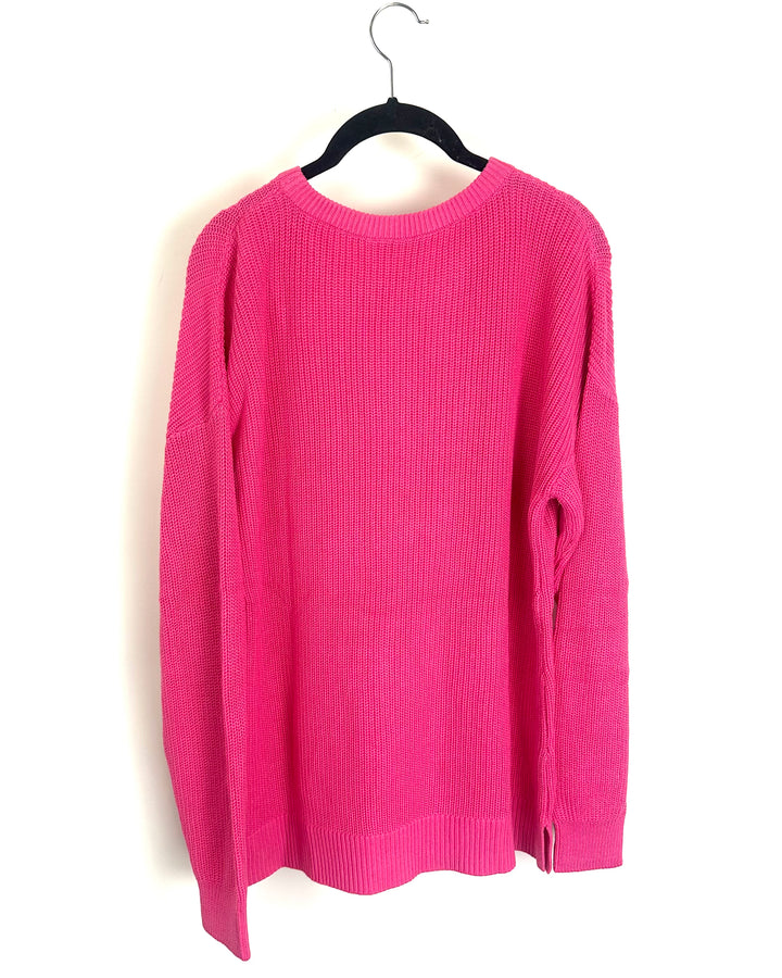 Pink Holly Jolly Sweater- Size 6/8