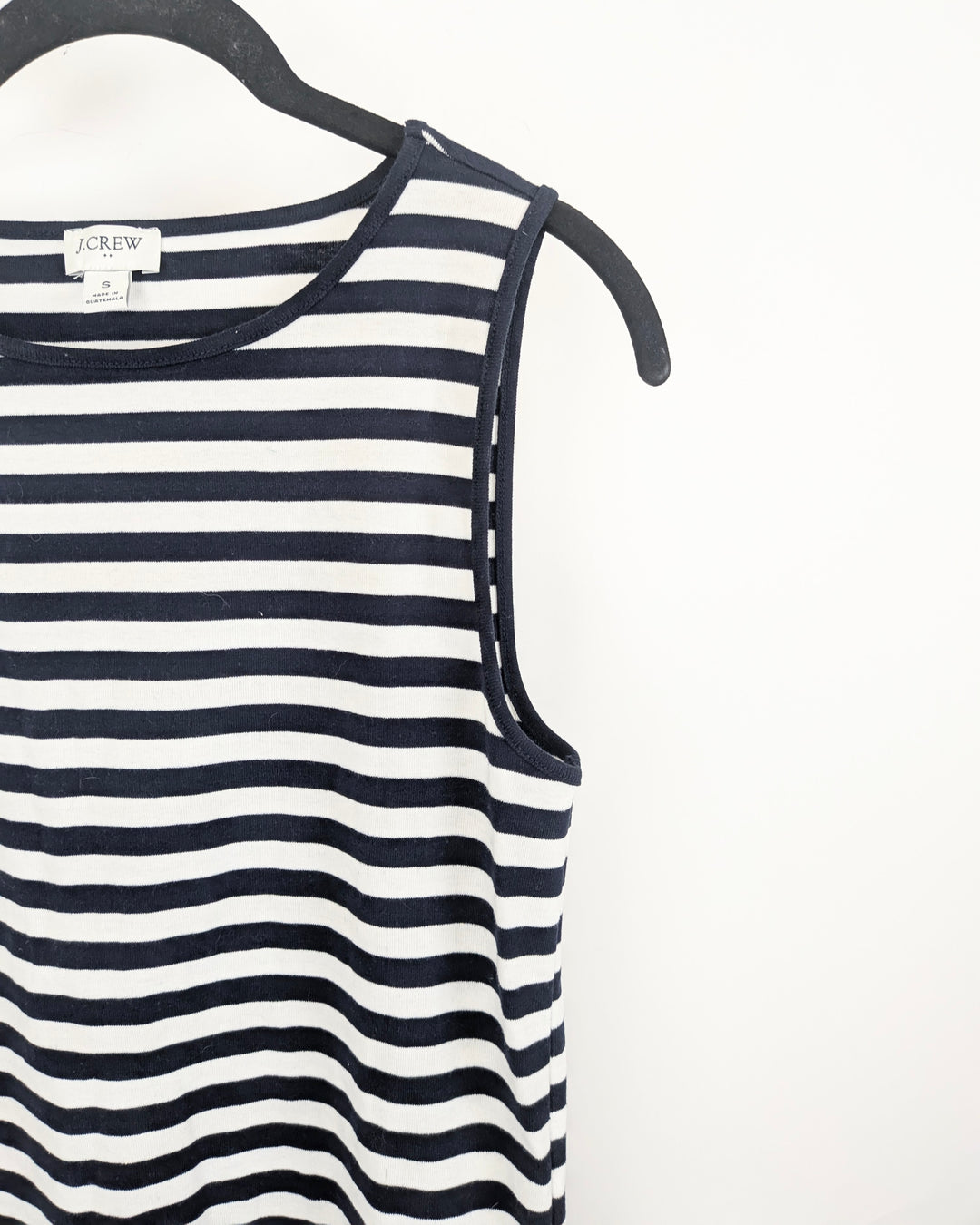 J. Crew Navy and White Stripe Top - Small