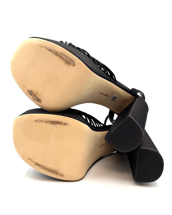 Black Platform Heels - Size 10