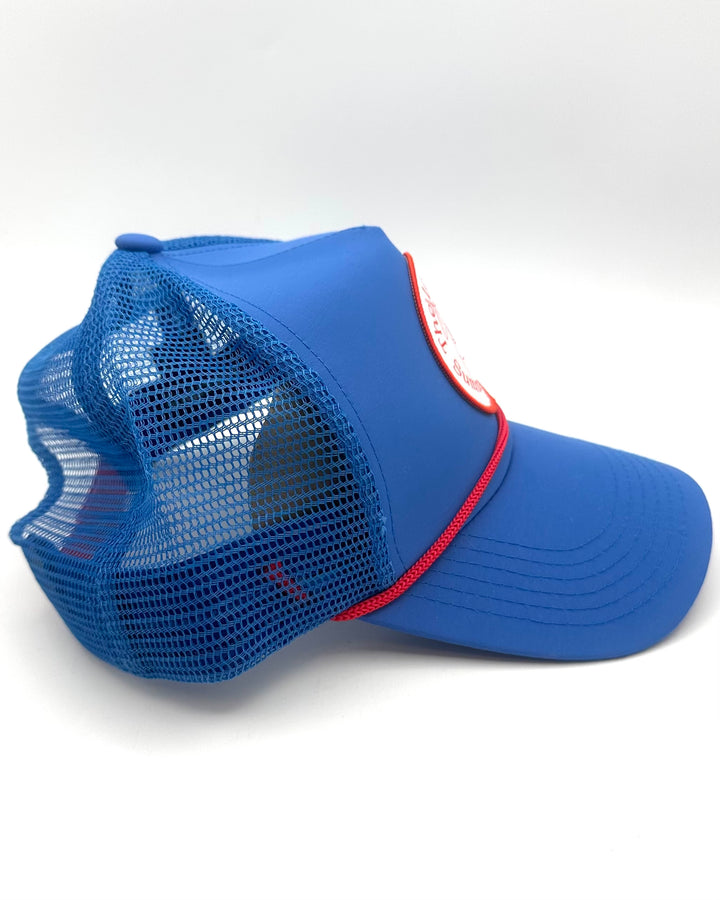 Loverboy Blue Trucker Hat