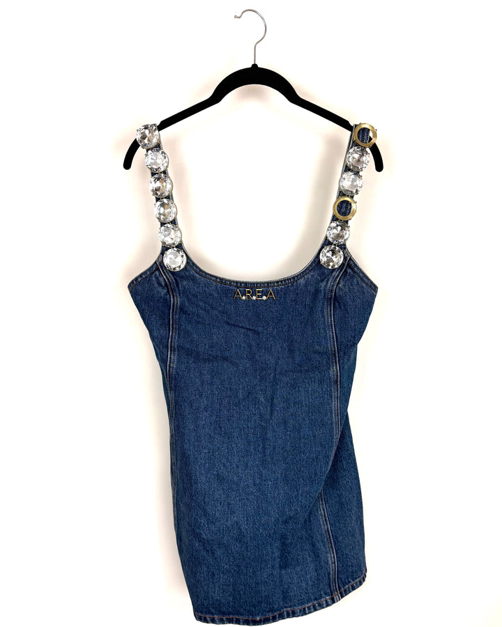 Denim Rhinestone Dress - Size 2/4