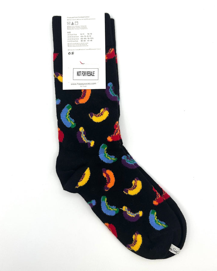 Rainbow Hotdogs Socks - Women's Size 5 1/2 - 9 1/2