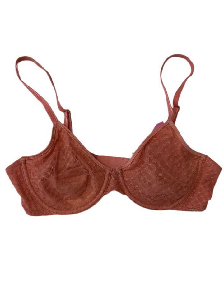 Dusty Rose Underwire Lace Bralette - 34C