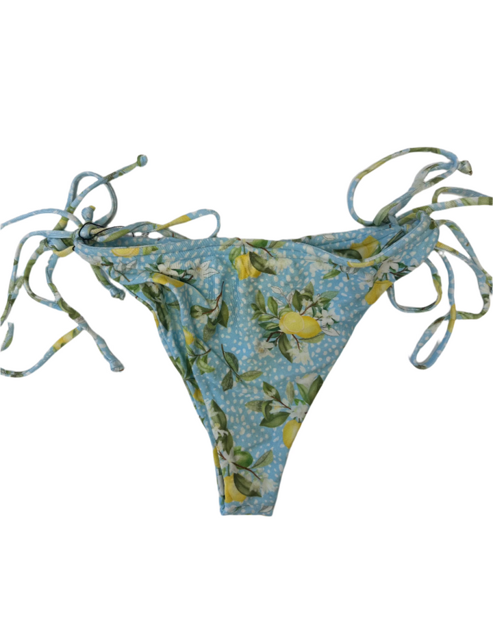 Blue Lemon Double Tie Side Bikini Bottom - Extra Large and Extra Extra Large