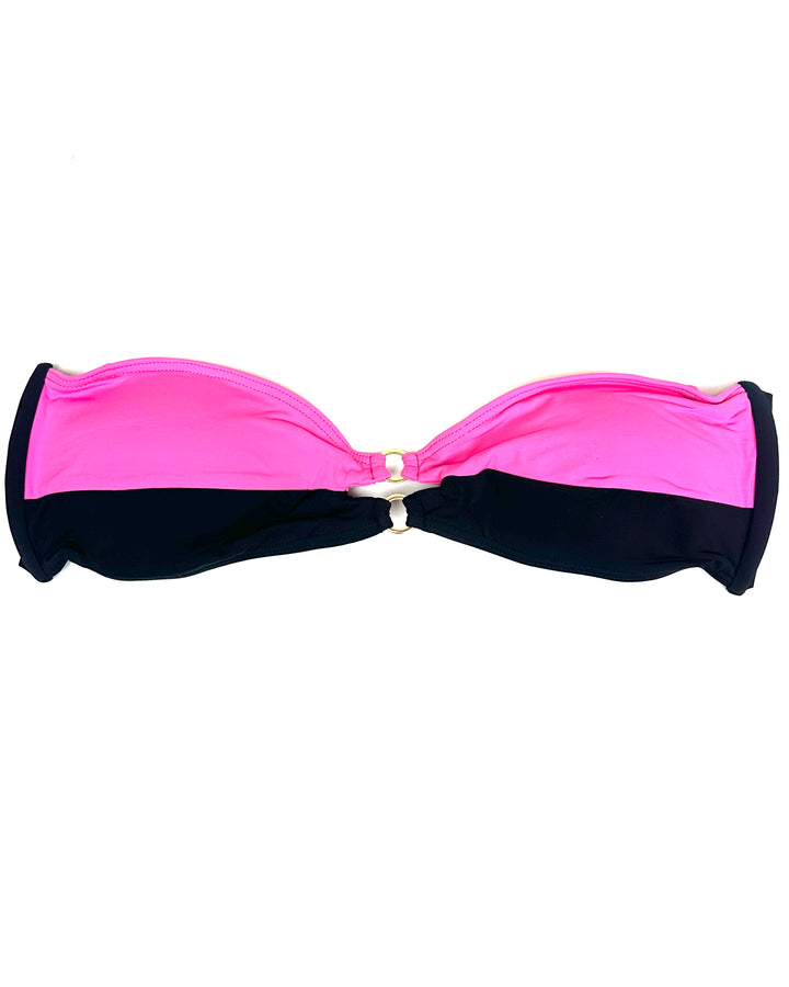 Pink and Black Convertible Bikini Top - Size XS, S, L