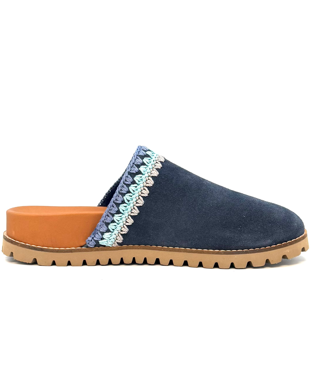 Blue Suede Clogs - Size 8, 9 and 10