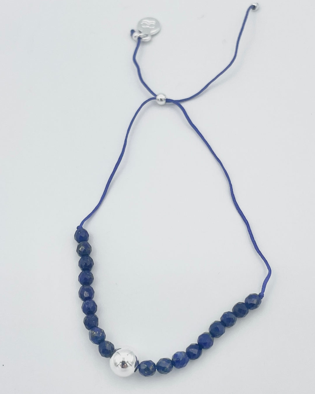Cobalt Blue Rope & Silver Bracelet