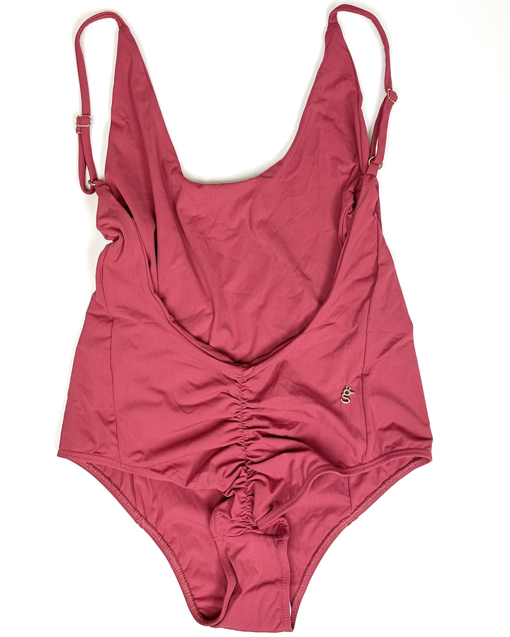 Raspberry Pink Cheeky One Piece Swimsuit - Size 2/4