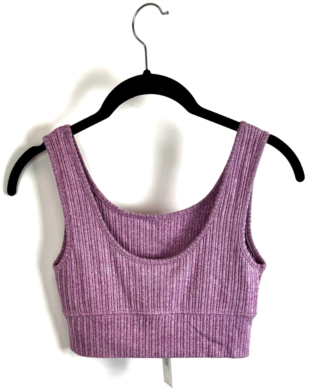 Purple Rib Tank Bra - Size 0/2