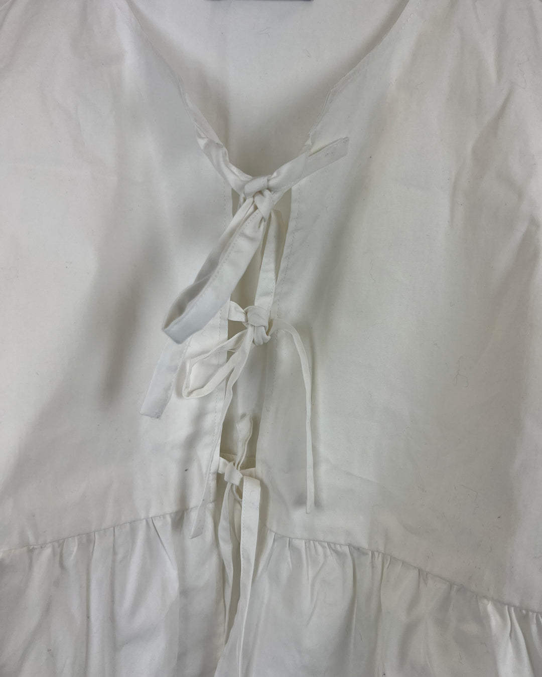 White Tie Top - Size 8/10