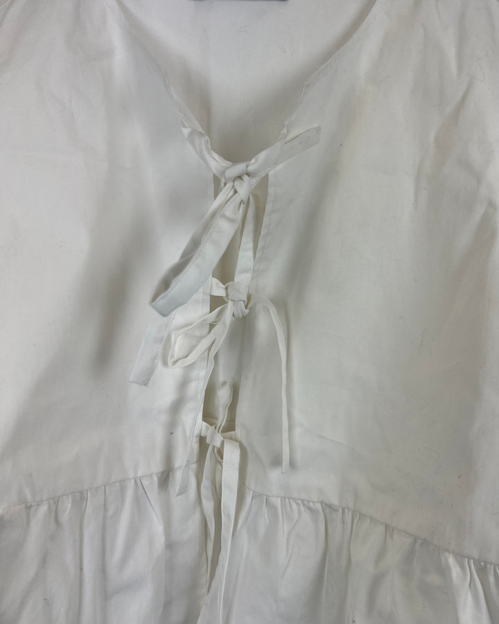 White Tie Top - Size 8/10