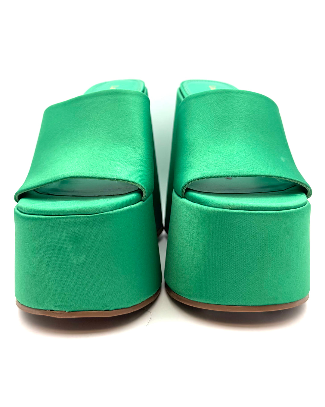 Bright Green Platform Mule - Size 7.5, 9.5 and 10