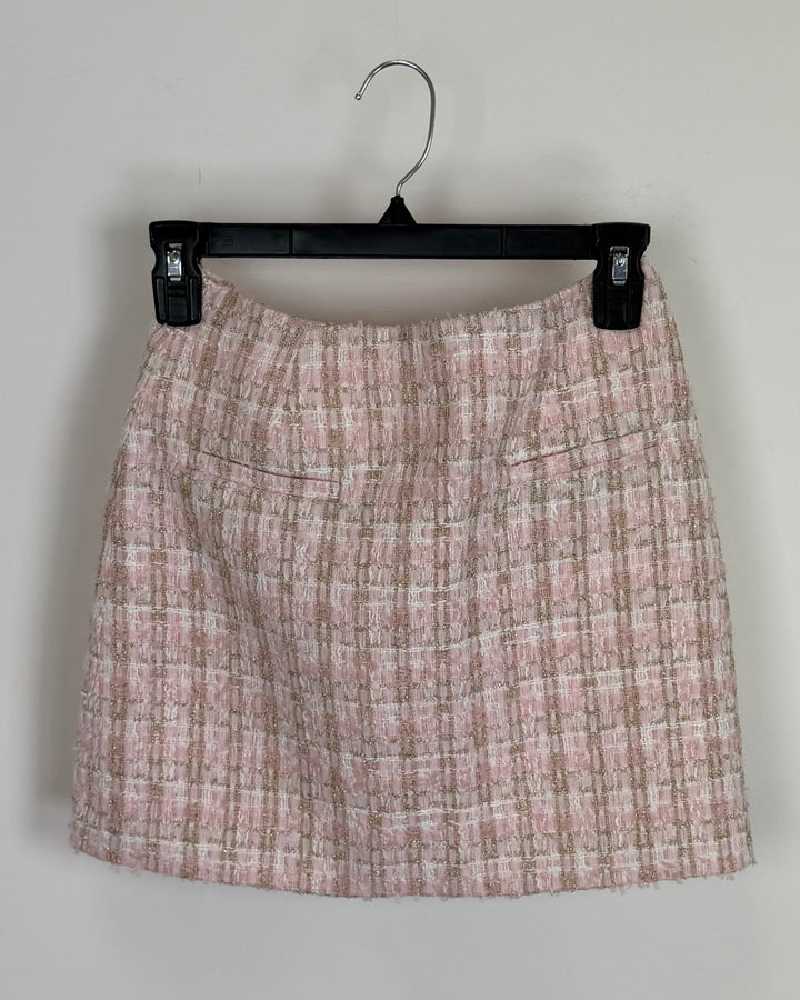 Light Pink Tweed Skirt - 0/2, 2/4