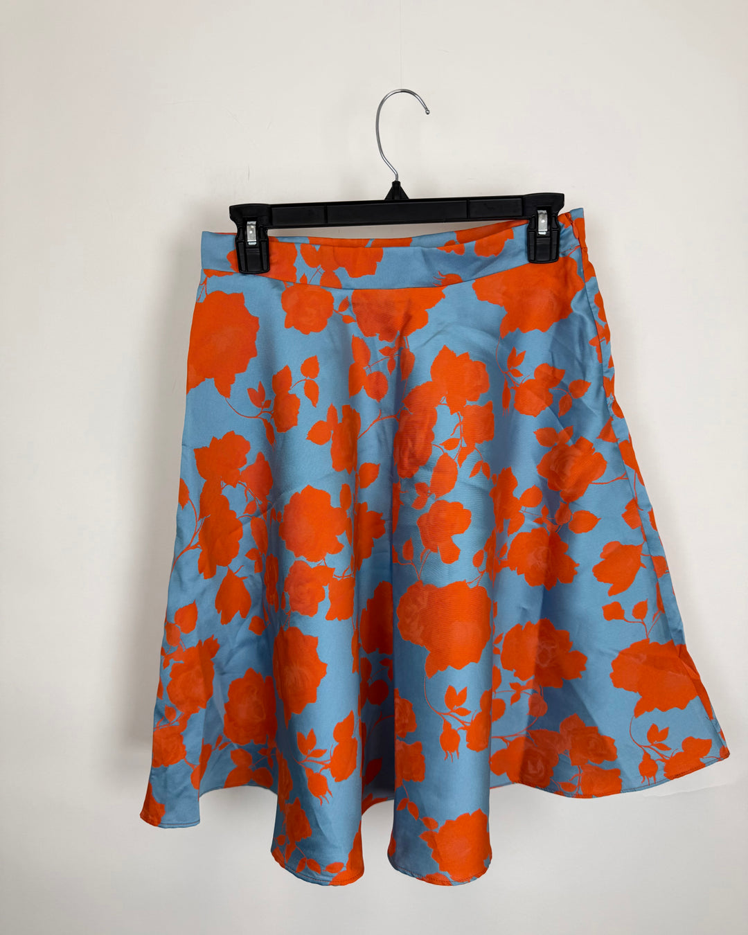 Orange & Blue Floral Skirt - Size 2/4