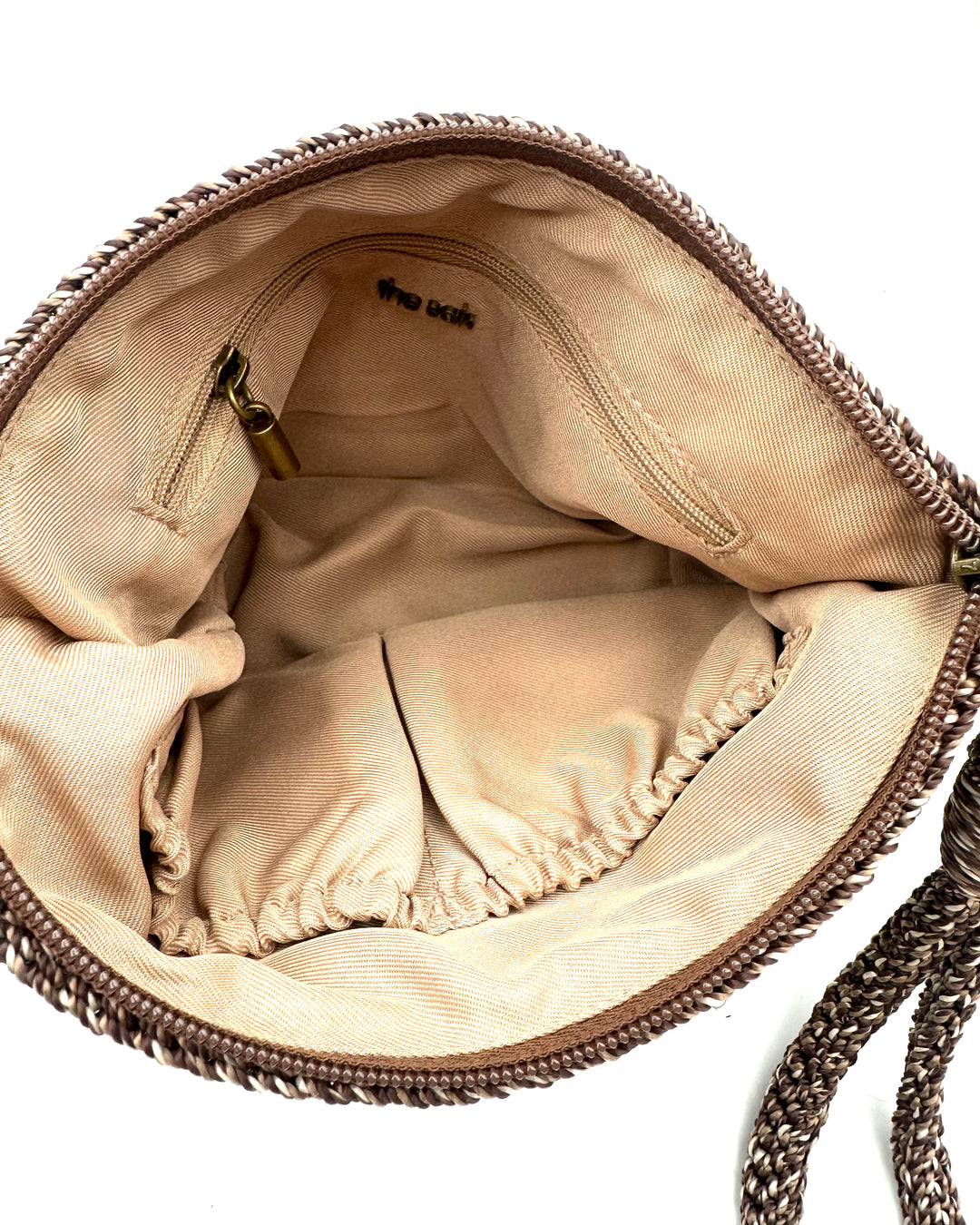 Brown Crochet Wristlet
