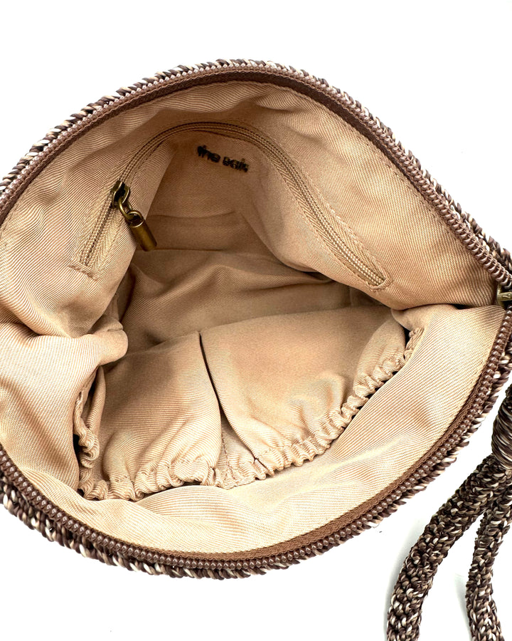 Brown Crochet Wristlet