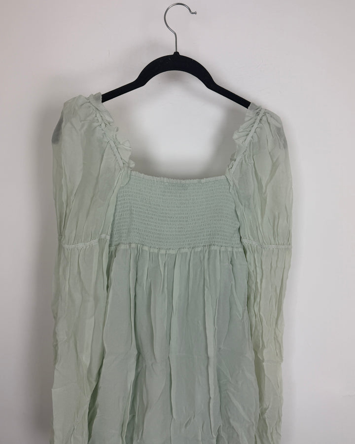Mint Green Ruffle Tunic - Size 0/2