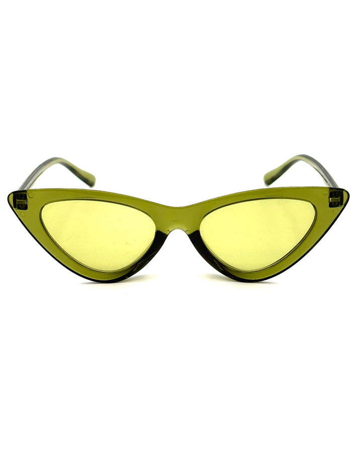 Green Cat Eye Sunglasses