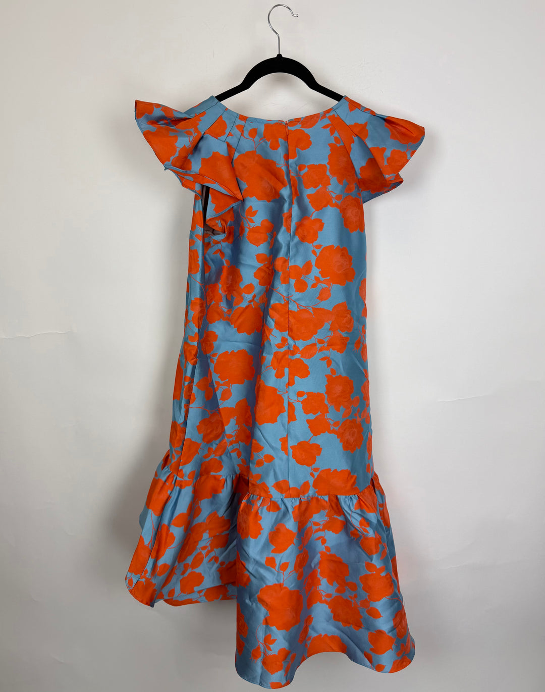 Asymmetrical Orange & Blue Dress - Size 2/4