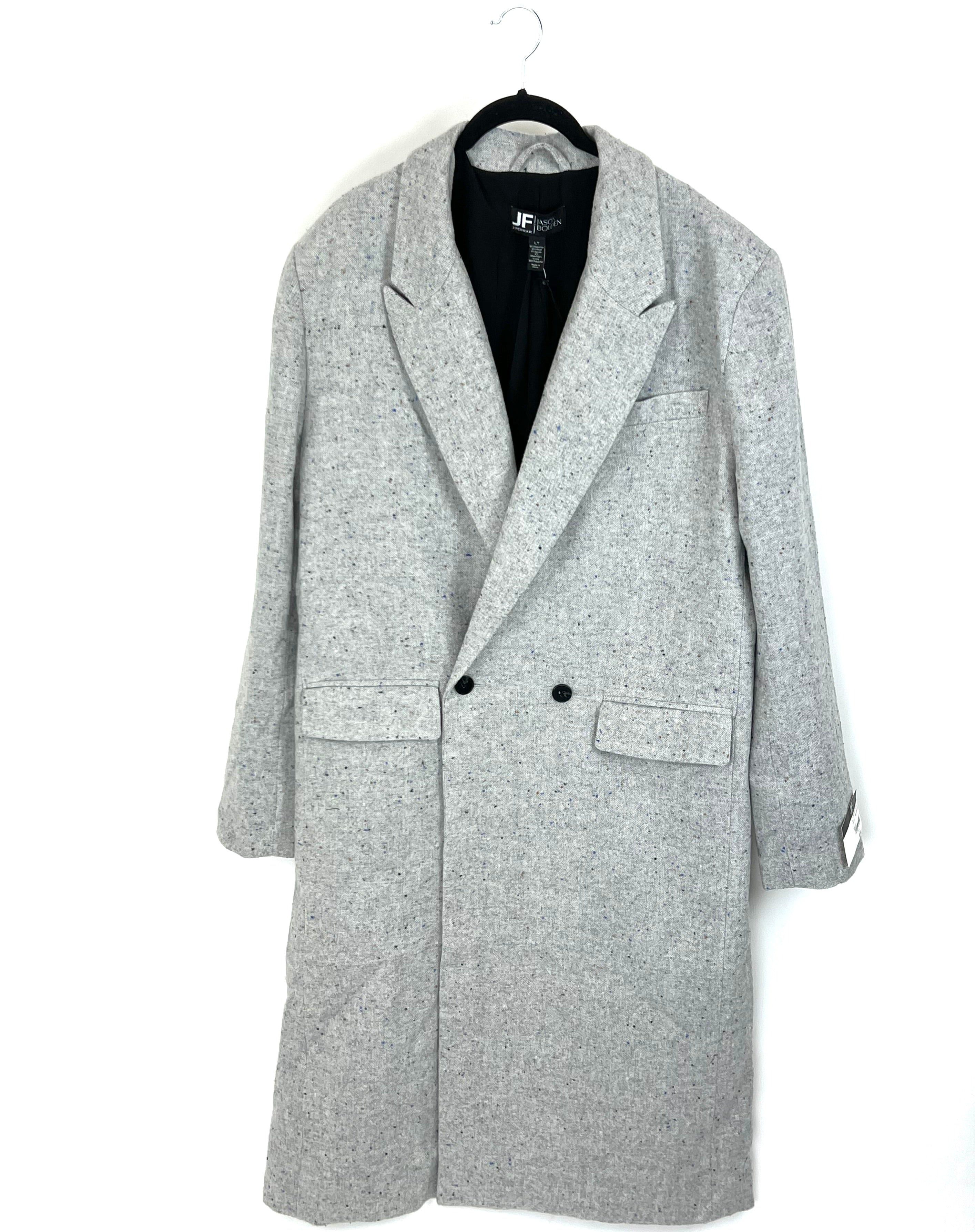 Unisex Gray Oversized Long Coat - 1X, 2X, 2XLTALL – The