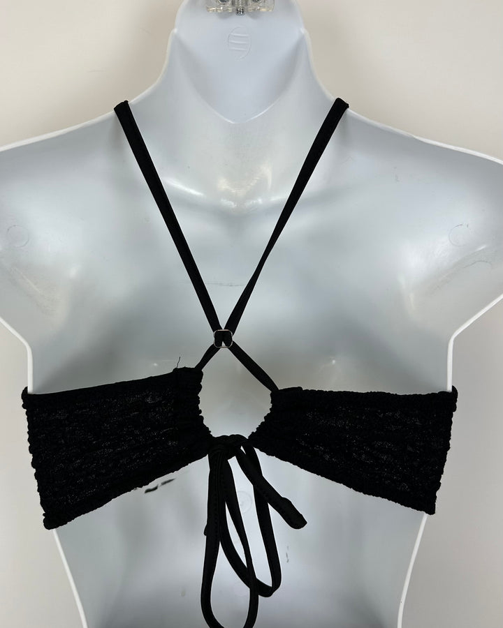 ASTR Black Texture Dress - Extra Small