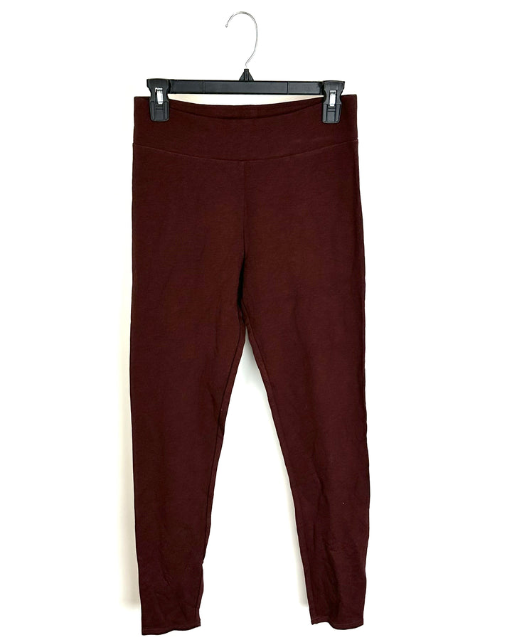 Heathered Red and Black Leggings - Size 4/6