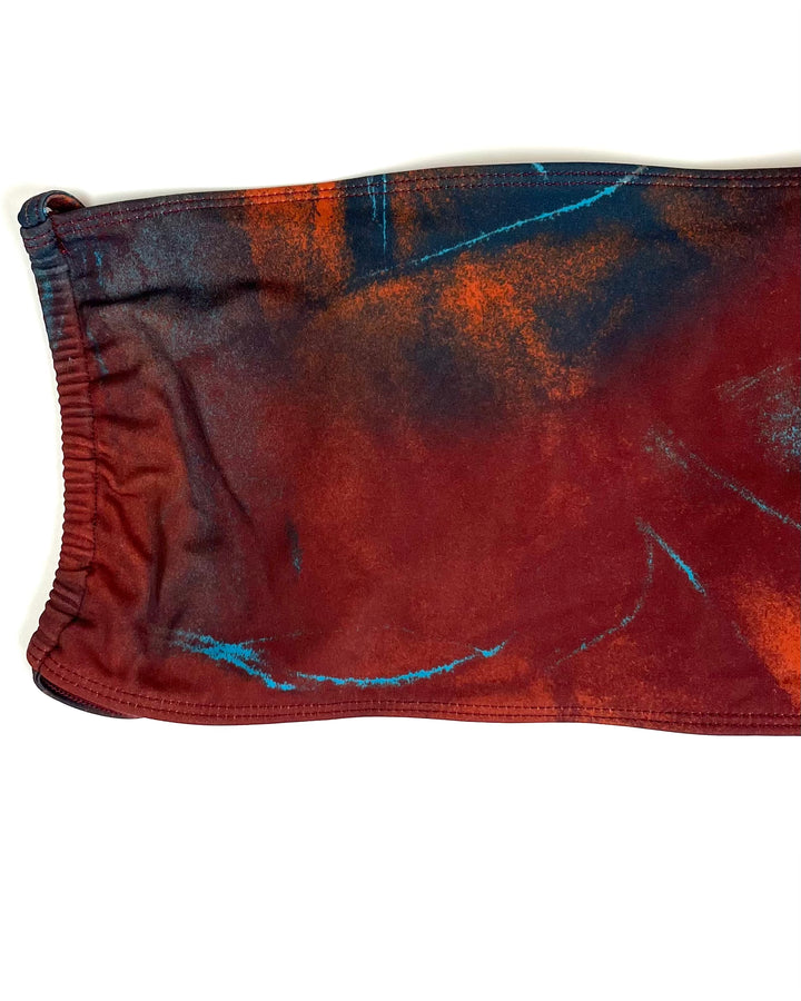 Abstract Print Bandeau Swim Top - XS, S, M, L, XL, XXL, XXXL