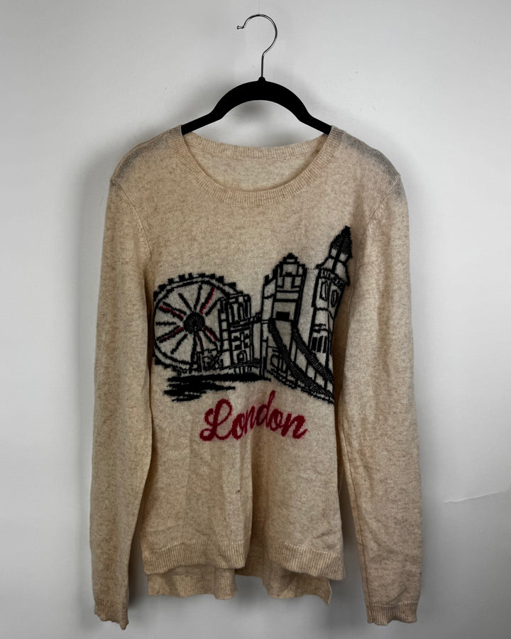 Beige London Sweater - Small