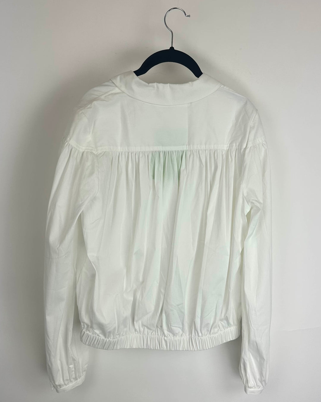 White V Neck Collared Shirt - Size 4/6