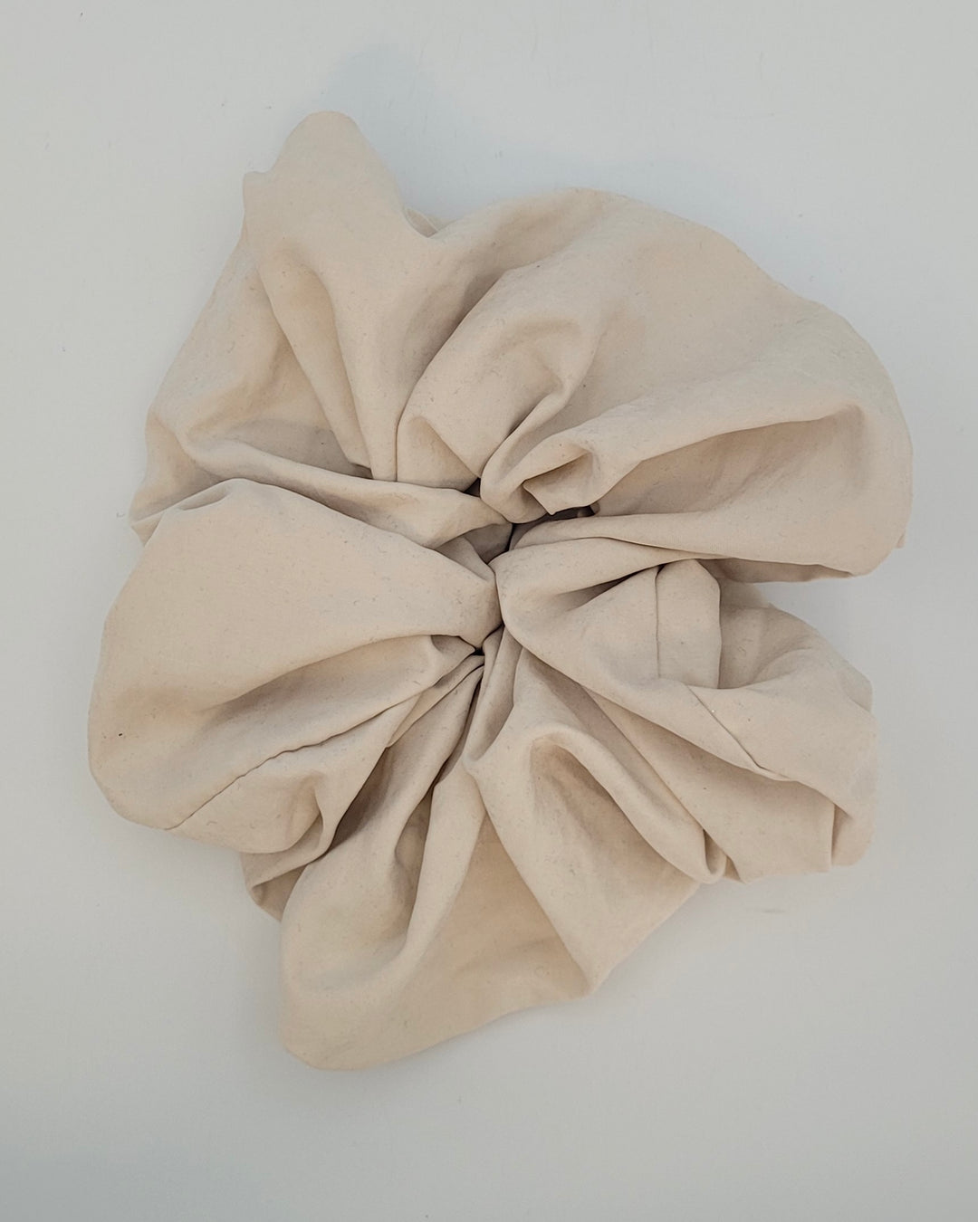 Cream and Blue Jumbo Scrunchie Pack