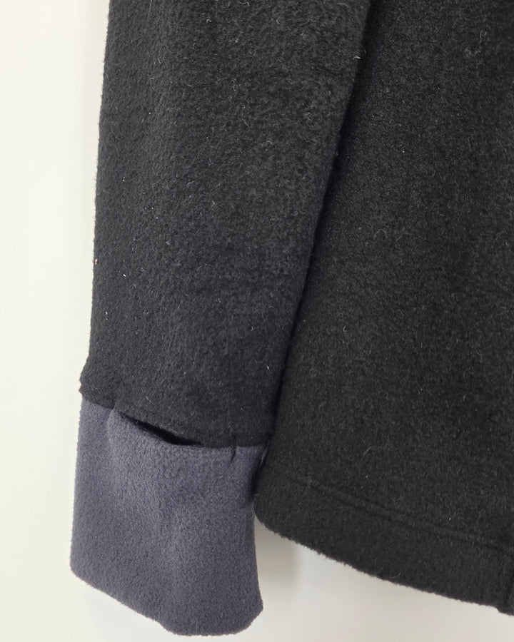 Black and Gray Fleece Top - Size 0/2