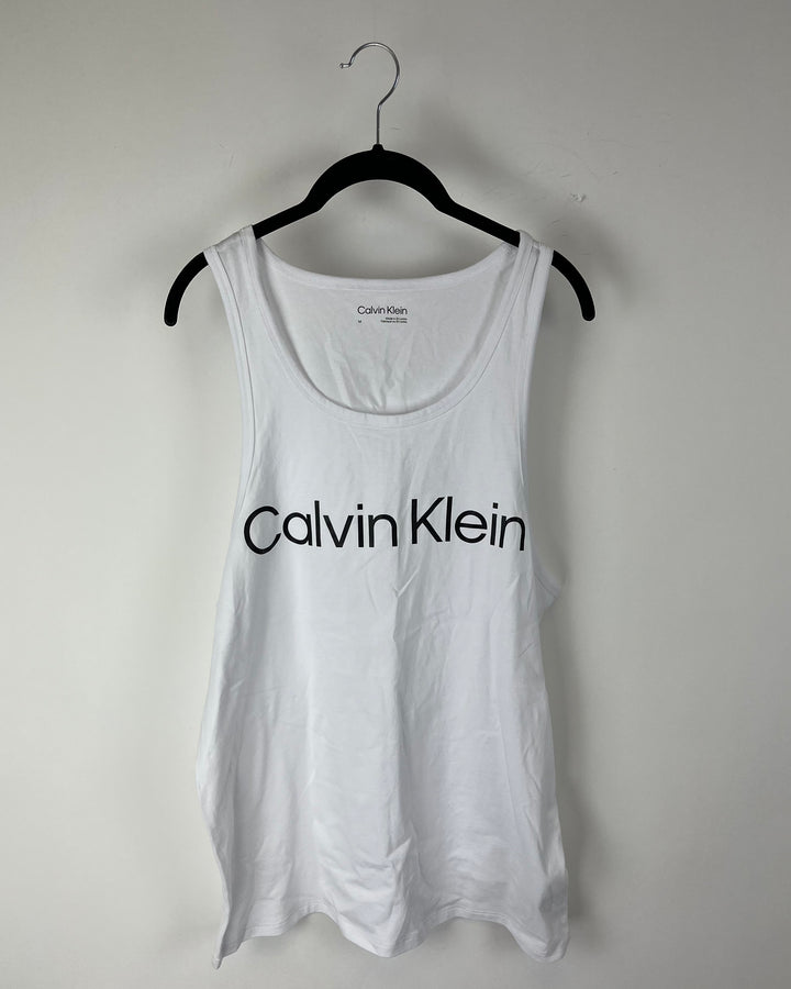 MENS White Tank Top - Medium