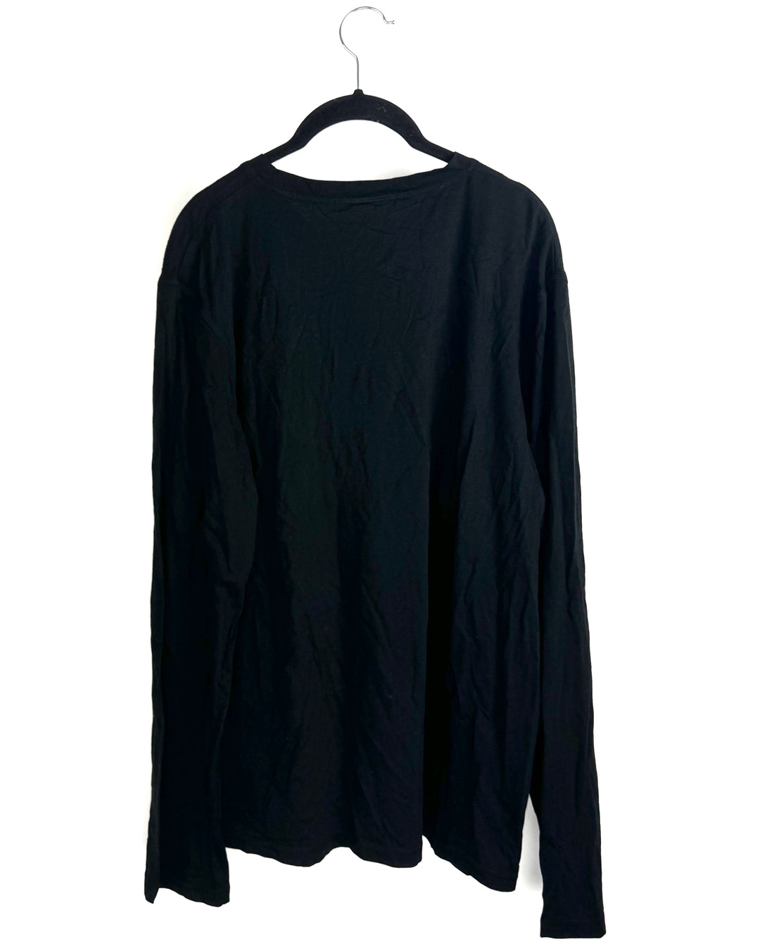 Black Lightweight Long Sleeve Top - Size 8/10