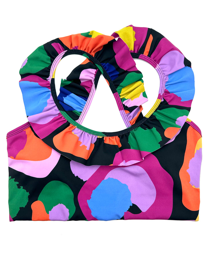 Colorful Abstract Sports Bra - XS, S, M, L, XL