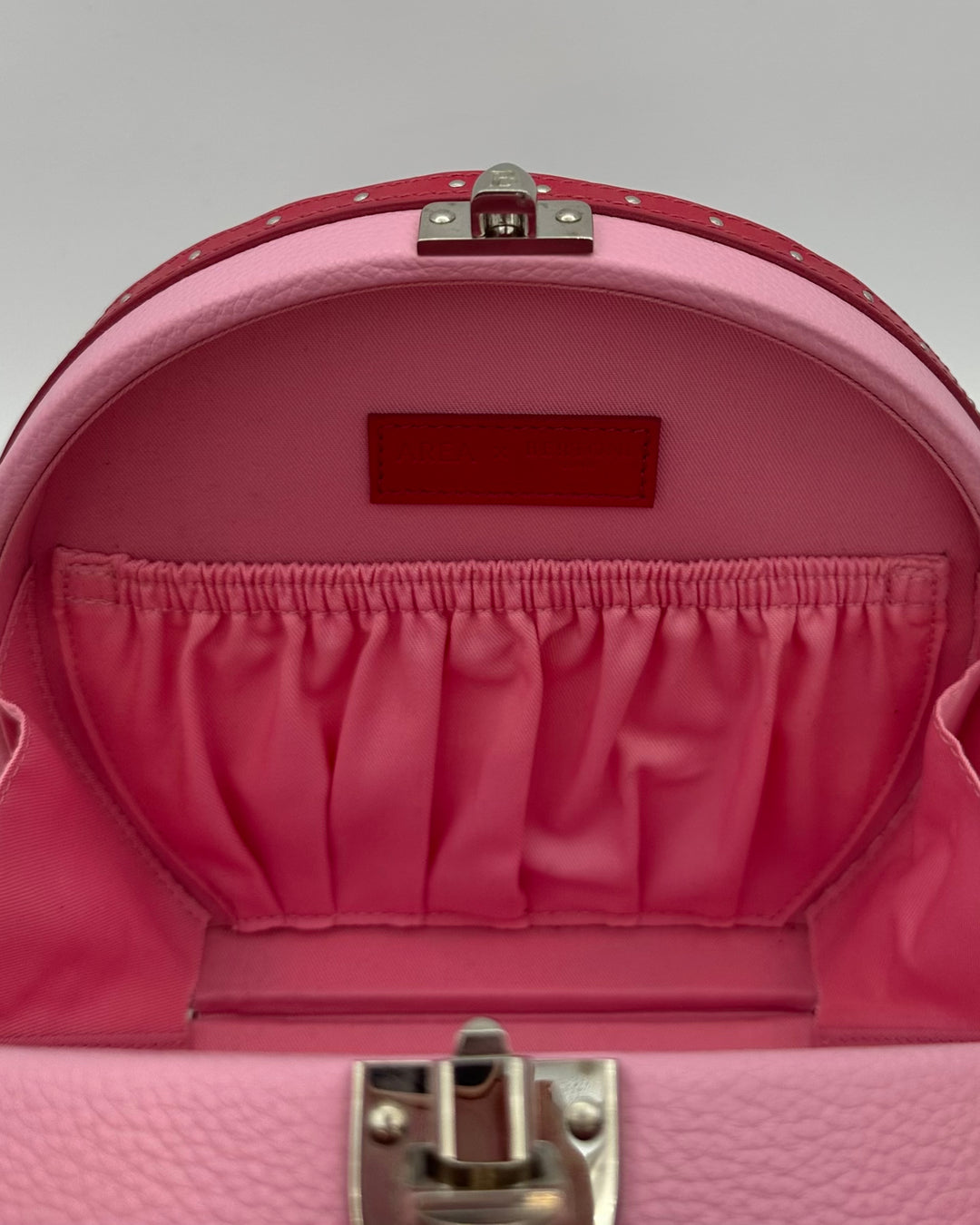 Pink Structured Round Purse