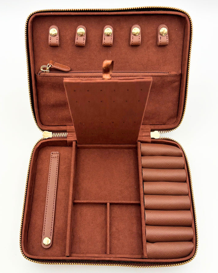 Stoney Clover Lane Brown Jewelry Case